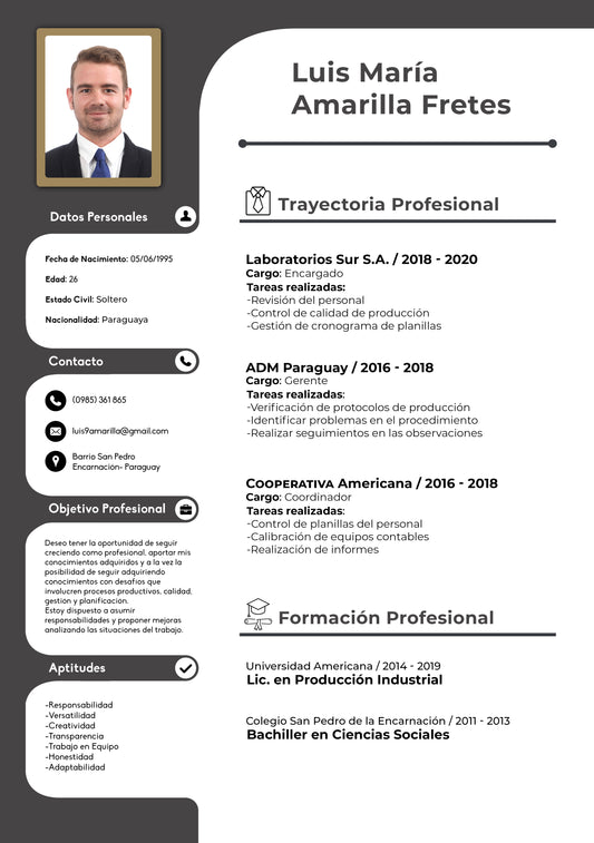 CV Premium (Masculino)